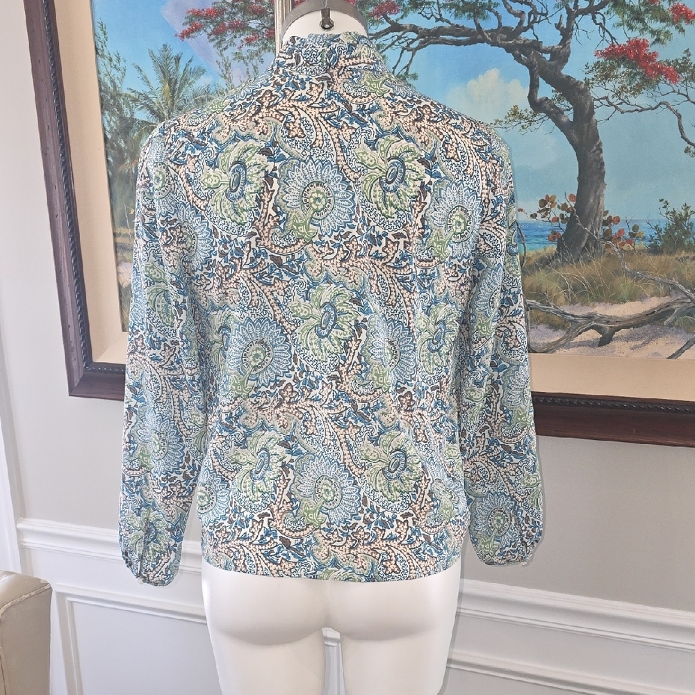 Talbots Multicolor Patterned Blouse - Picture 4 of 5